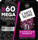 Promo -60% SUR LE 2e SUR TOUTES LES CAPSULES DE CAFÉ CARTE NOIRE à  dans le catalogue Géant Casino à Génilac