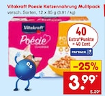 Netto Marken-Discount Schmallenberg - Poesie Katzennahrung Multipack Angebot im Prospekt Poesie Katzennahrung Multipack bei Netto Marken-Discount im Schmallenberg Prospekt für 3,99 €