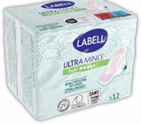 Serviettes ultra mince super avec ailettes x12 - LABELL en promo chez Intermarché Serviettes ultra mince super avec ailettes x12 - LABELL dans le catalogue Intermarché