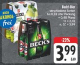Bier Angebote von Beck's bei E center Pirna für 3,99 €