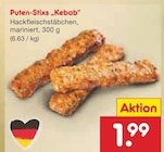Aktuelle Hackfleisch Angebote bei Netto Marken-Discount in Moers Aktuelles Puten-Stixs "Kebab" Angebot bei Netto Marken-Discount in Moers ab 1,99 €