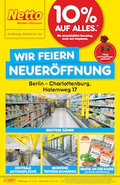 Netto Marken-Discount Prospekt "Neueröffnung - 10% auf ALLES" für Berlin, 6 Seiten, 25.08.2026 - 29.08.2026