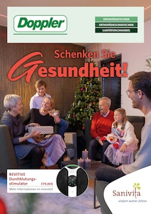 Aktueller Orthopädietechnik, Orthopädieschuhtechnik, Sanitätsfachhandel Doppler GmbH Prospekt "Schenken Sie Gesundheit!" Seite 1 von 6 Seiten für Homburg