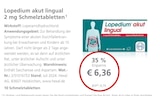 LINDA Leverkusen - Lopedium akut lingual Angebot im Prospekt Lopedium akut lingual bei LINDA im Leverkusen Prospekt für 6,36 €