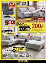 Sofa im BRAUN Möbel-Center Prospekt in Homburg Aktueller BRAUN Möbel-Center Prospekt mit Sofa, "JUBILÄUMS SSV", Seite 6