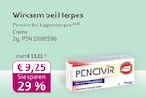 Pencivir bei Lippenherpes bei mea - meine apotheke im Prospekt "" für 9,25 €