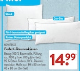 ALDI SÜD Freiburg - Feder-/Daunenkissen Angebot im Prospekt Feder-/Daunenkissen bei ALDI SÜD im Freiburg Prospekt für 14,99 €