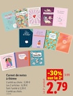 Carnet de notes à thème - Lidl à Montrouge Carnet de notes à thème en promo chez Lidl Montrouge à 2,79 €