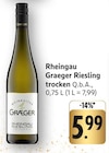 EDEKA Dreieich - Rheingau Riesling trocken Q.b.A. Angebot im Prospekt Rheingau Riesling trocken Q.b.A. bei EDEKA im Dreieich Prospekt für 5,99 €