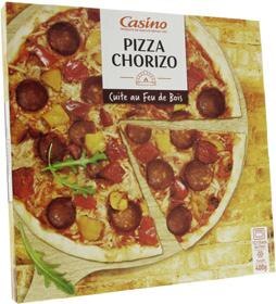 Pizza Chorizo Cuite au Feu de Bois surgelée