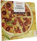 Pizza Chorizo Cuite au Feu de Bois surgelée - CASINO dans le catalogue Géant Casino