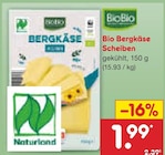 Bio Bergkäse Scheiben von BioBio für 1,99 € bei Netto Marken-Discount im Angebot Bio Bergkäse Scheiben von BioBio im aktuellen Netto Marken-Discount Prospekt