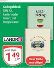 Collegeblock im Angebot bei GLOBUS in Gießen Collegeblock Angebote von LANDRÉ bei GLOBUS Gießen für 1,49 €