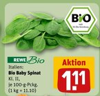 Bio Baby Spinat im Angebot bei REWE in Grevenbroich Bio Baby Spinat Angebote von REWE bei REWE Grevenbroich für 1,11 €