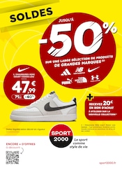 Chaussures Angebote im Prospekt "SOLDES : JUSQU'À - 50%" von Sport 2000 Chaussures Angebote im Prospekt "SOLDES : JUSQU'À - 50%" von Sport 2000 auf Seite 1