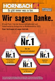 Hornbach Prospekt für Hannover: "Wir sagen Danke.", 34 Seiten, 01.10.2025 - 29.10.2025