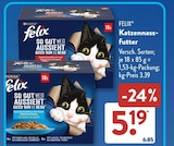 Katzennassfutter von Purina Felix im aktuellen ALDI SÜD Prospekt für 5,19 €