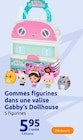 Gommes figurines dans une valise - Gabby's Dollhouse en promo chez Action Dunkerque à 5,95 €