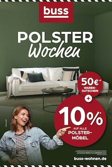 Aktueller buss Prospekt (Brake (Unterweser), 6 Seiten zum blättern buss Prospekt POLSTERWOCHEN mit 6 Seiten