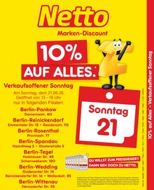 Aktueller Netto Marken-Discount Prospekt (Berlin) Netto Marken-Discount Prospekt "10% auf ALLES" mit Seiten (Berlin)