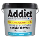 Peinture Addict murs et plafonds blanc mat 10L+20% gratuits - Addict - Décor Discount à Grenoble Peinture Addict murs et plafonds blanc mat 10L+20% gratuits - Addict en promo chez Décor Discount Grenoble à 29,90 €