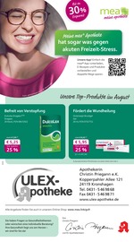 Aktueller mea - meine apotheke Apotheken Prospekt in Kronshagen und Umgebung, "Unsere August-Angebote" mit 4 Seiten, 01.08.2025 - 31.08.2025