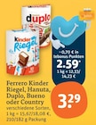 Kinder Riegel, Hanuta, Duplo, Bueno oder Country von Ferrero im aktuellen tegut Prospekt für 2,59 €