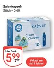 Sahnekapseln im Angebot bei GLOBUS in Amberg Sahnekapseln Angebote von KAYSER bei GLOBUS Amberg für 5,99 €