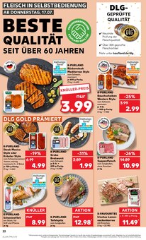 Steak im Kaufland Prospekt "Aktuelle Angebote" mit 54 Seiten (Fürth)
