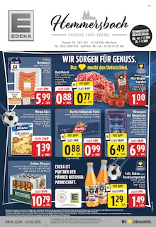 EDEKA Prospekt der Woche "Aktuelle Angebote" Seite 1, 22.06.2026 bis 27.06.2026 für Köln Aktueller EDEKA Prospekt "Aktuelle Angebote" Seite 1 von 24 Seiten für Köln