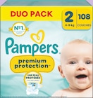 Couches Premium Protection Duo Pack T2 x108 - Pampers - Intermarché Super à Nancy Couches Premium Protection Duo Pack T2 x108 - Pampers en promo chez Intermarché Super Nancy à 20,39 €