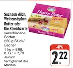 nah und gut Frohburg - Weihenstephan Butter oder Die Streichzarte Angebot im Prospekt Weihenstephan Butter oder Die Streichzarte bei nah und gut im Frohburg Prospekt für 2,22 €
