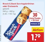 Sonntagsbrötchen Angebote von Knack & Back bei Netto Marken-Discount Brandenburg für 1,79 €
