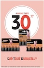 Promo 30 % AVANTAGE CARTE SUR TOUT DURACELL à  dans le catalogue Intermarché à Pontanevaux