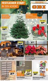 OBI Baumärkte Prospekt der aktuellen Woche mit 12 Seiten, gültig von 22.11.2025 bis 28.11.2025, in Ehrenberg und Umgebung Aktueller OBI Baumärkte Prospekt in Ehrenberg und Umgebung, "FESTLICHER START IN DEN ADVENT" mit 12 Seiten, 22.11.2025 - 28.11.2025