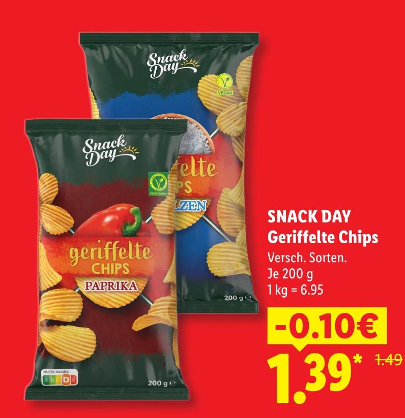 Geriffelte Chips