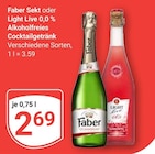 Sekt von Faber für 2,69 € bei GLOBUS im Angebot Sekt von Faber im aktuellen GLOBUS Prospekt