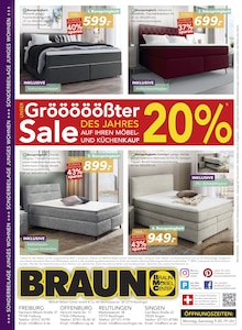Bett im BRAUN Möbel-Center Prospekt "Lifestyle Trends" mit 4 Seiten (Reutlingen)