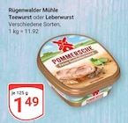 Teewurst Angebote von Rügenwalder Mühle bei GLOBUS Braunschweig für 1,49 €