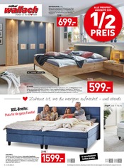 Aktueller Möbel Wallach Prospekt mit Bett, "VOLLER SERVICE - HALBER PREIS", Seite 6