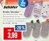 Kinder-Sneaker Angebote von Schäfer bei Kaufhaus Stolz Stralsund für 3,99 €