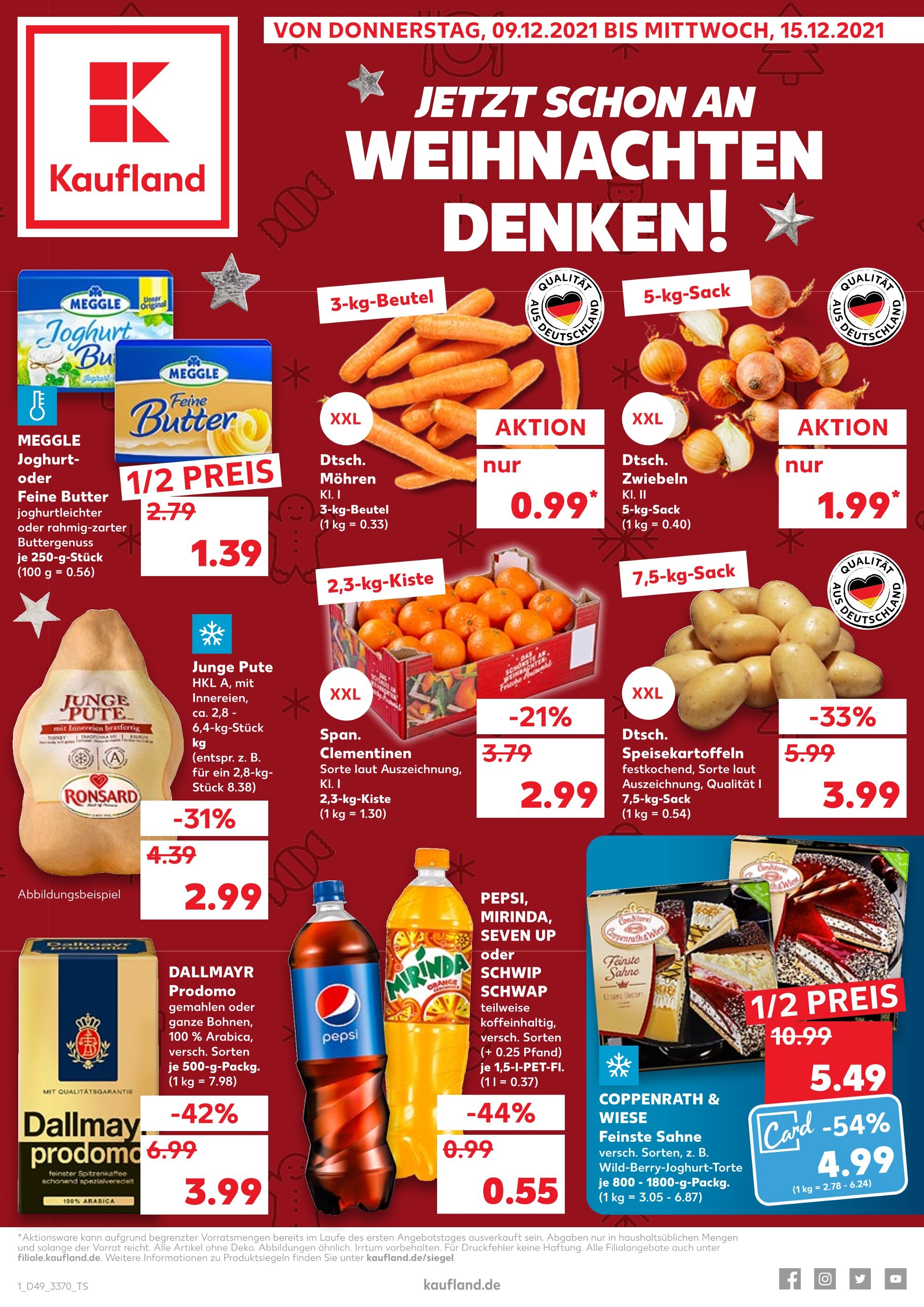Kaufland Prospekt für Großbeuthen mit 56 Seiten Kaufland Prospekt für Großbeuthen: "Top Angebote", 56 Seiten, 09.12.2021 - 15.12.2021