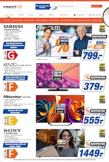 Fernseher im aktuellen expert Prospekt (Gladbeck) Fernseher im expert Prospekt "Top Angebote" mit 12 Seiten (Gladbeck)