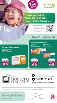 Aktueller mea - meine apotheke Prospekt (Wallerfangen, 4 Seiten zum blättern mea - meine apotheke Prospekt Unsere Juli-Angebote mit 4 Seiten