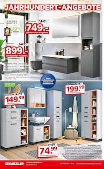 Badmöbel im Segmüller Prospekt "Highlight Angebote" mit 48 Seiten (München)