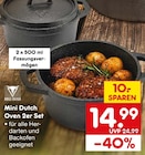 Netto Marken-Discount - Mini Dutch Oven 2er Set Angebot im Prospekt Mini Dutch Oven 2er Set bei Netto Marken-Discount im Prospekt "" für 14,99 €