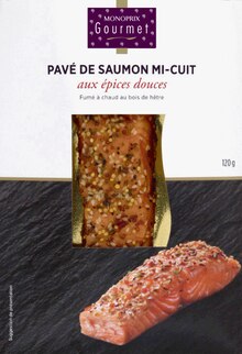 Pavé de saumon aux épices - Monoprix à Le Havre Pavé de saumon aux épices en promo chez Monoprix Le Havre à 5,49 €