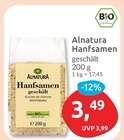 Hanfsamen geschält von Alnatura für 3,49 € bei budni im Angebot Hanfsamen geschält von Alnatura im aktuellen budni Prospekt