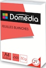 Ramette 500 feuilles blanches - Domédia - Intermarché Hyper à Toulouse Ramette 500 feuilles blanches - Domédia en promo chez Intermarché Hyper Toulouse à 2,79 €