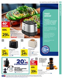Prix et réduction Grille-Pain dans le prospectus Carrefour en cours Offre Grille-Pain dans le catalogue Carrefour du moment à la page 23